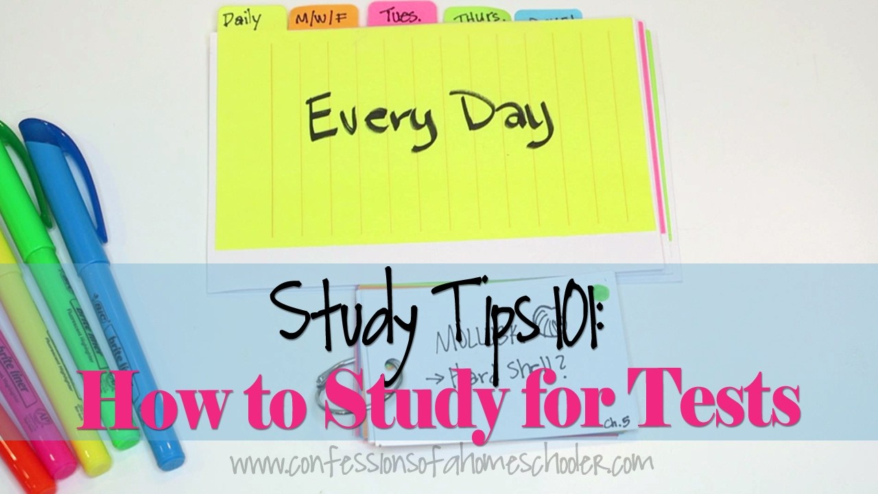 Study Tips #3: How to Study for Tests