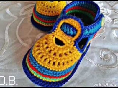Zapatos bebes crochet - paso a paso