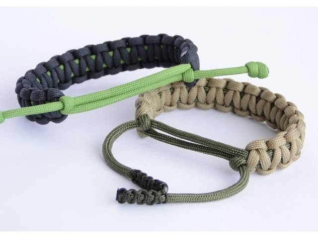 Adjustable Paracord Survival Bracelet- No Buckle.Sliding Knot.Cobra Weave – How to make „CbyS“