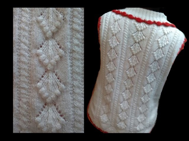 Cardigan. Sweater Design with bobbles Design No#57 in Hindi Knitting