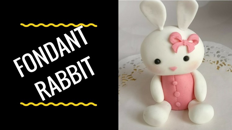CUTE FONDANT ANIMALS (Baby rabbit) - How to Video