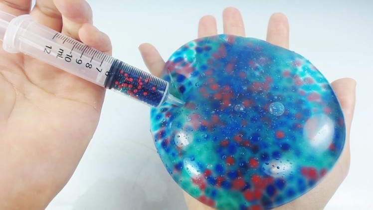 DIY Water Balloons Syringe How To Make 'Colors Bubble Orbeez Water Balloons'