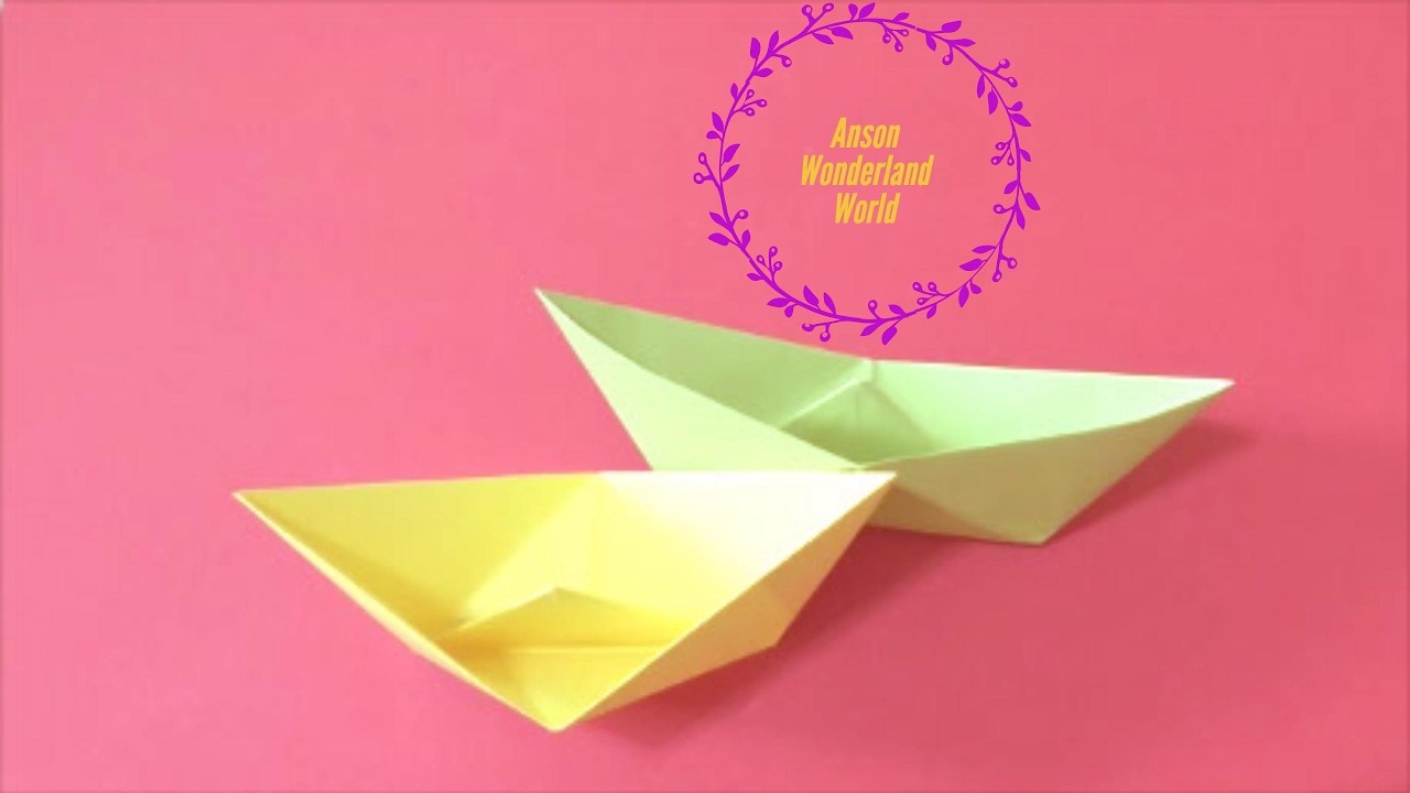 Easy Origami How To Make Boat 简单手工折纸船 簡単折り紙船です