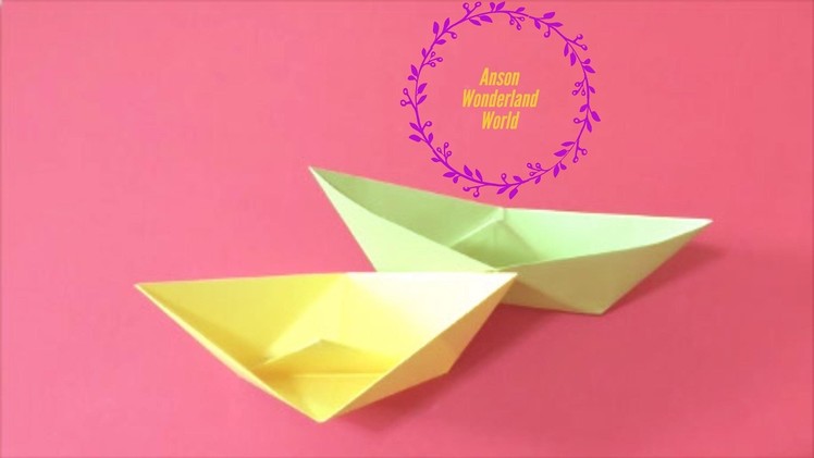 Easy Origami How to Make Boat 简单手工折纸 船 .簡単折り紙 船 です