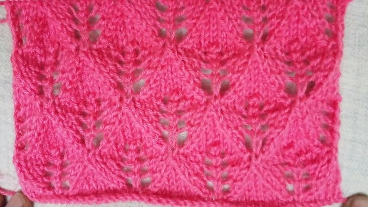 Easy Single Color Knitting Pattern No.33| Hindi