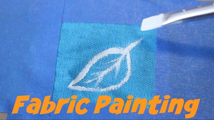 FABRIC PAINTING | How to paint stretch and non stretch fabric