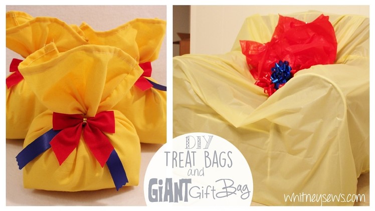 Gift Bags and Treat Bags How to | Giant Gift Bag! | Snow White Series | Whitney Sews
