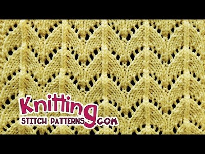 Horseshoe lace stitch | Lace Knitting #28