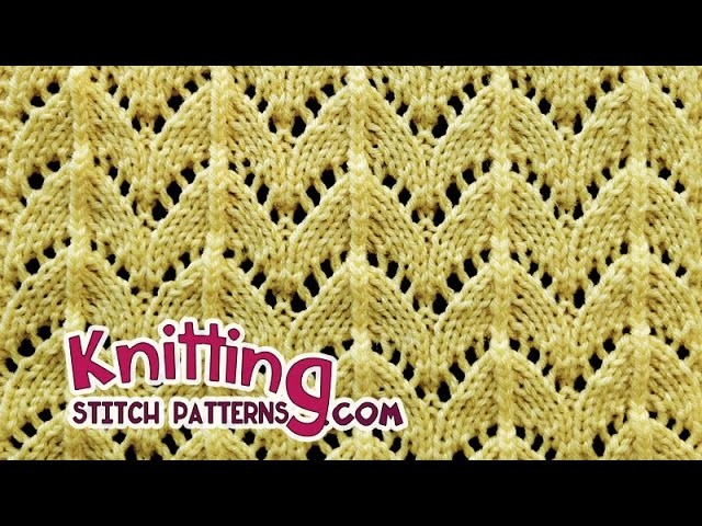 Horseshoe lace stitch | Lace Knitting #28