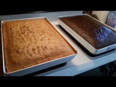 How many cake mix boxes do you need for a half sheet cake.how do I grease my baking sheets?