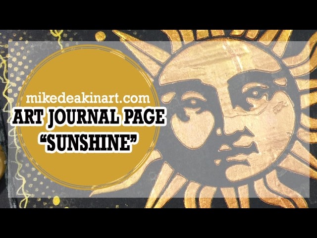 How to: Art Journal Page - Sunshine