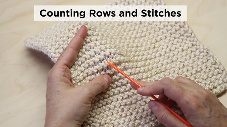 How to Count Garter Stitch Rows and Stitches
