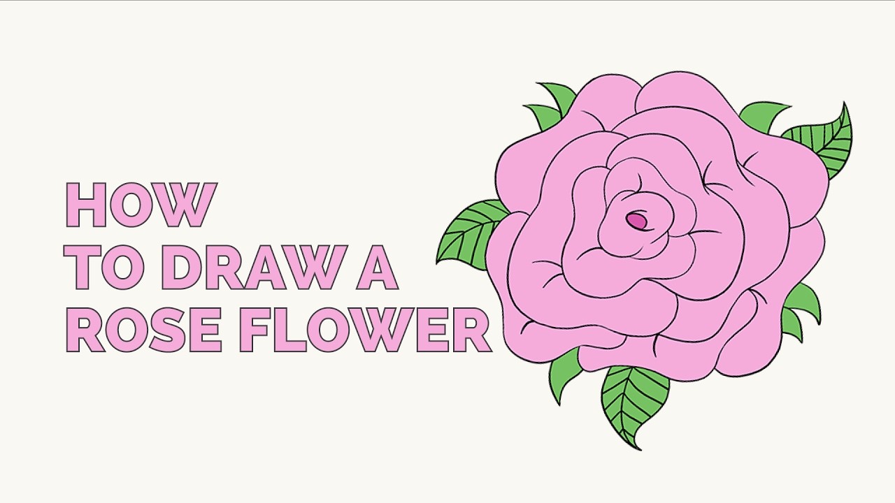 How to Draw a Rose Flower - Easy Step-by-Step Drawing Tutorial