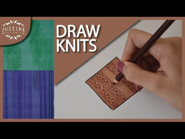 How to draw knitted fabrics | Justine Leconte