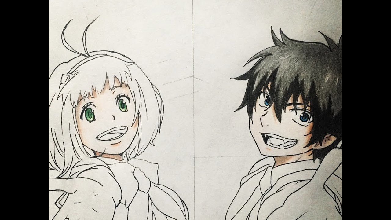 How To Draw Rin And Shiemi Blue Exorcist How To Draw Rin And Shiemi Blue Exorcist