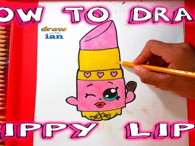 How to Draw Shopkins - How to Draw Lippy Lips step by step