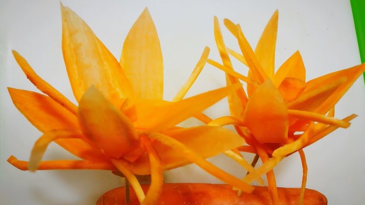 How to Mack Design Carrot Flower - Vegetable ornament