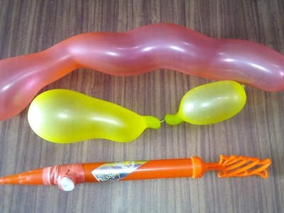 How to make a air pump for balloon very easy