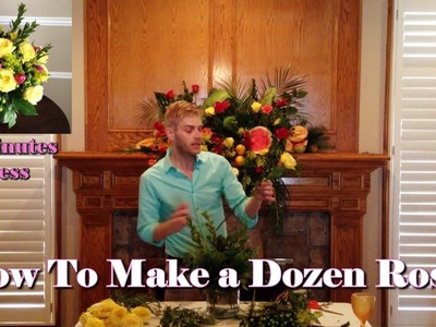 How To Make A Dozen Roses With Mixed Flowers (Bouquet)