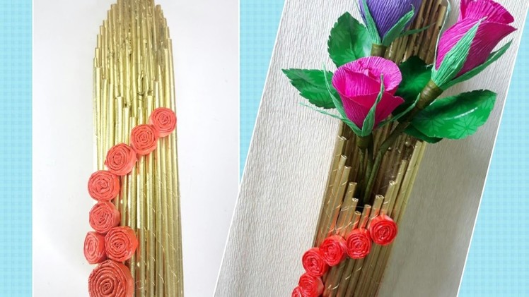 How to make a flower Vase. Best from waste - Newspaper