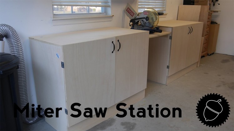 How to Make a Miter Saw Station | The Easy Way!