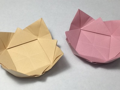 How to Make a Paper Bowl. Origami Dish