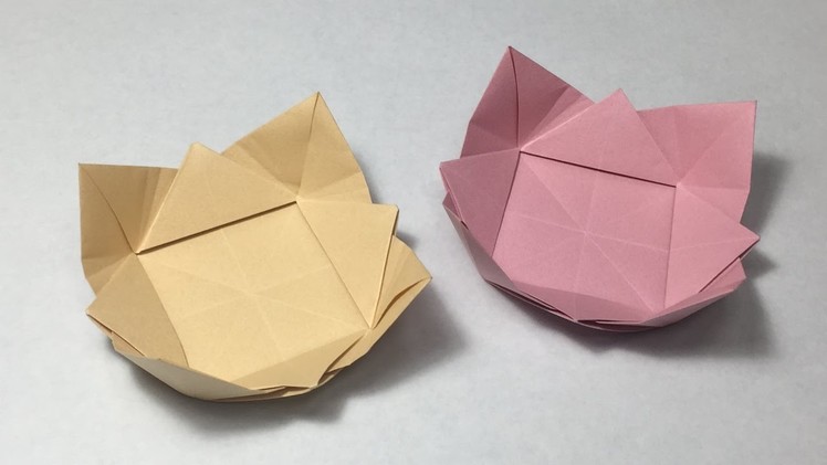 How to Make a Paper Bowl. Origami Dish