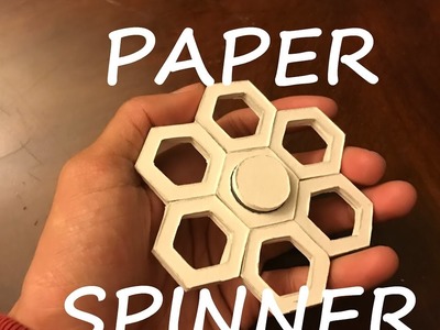 How To Make A Paper Fidget Spinner. Hand Spinner (SnowFlake Spinner)