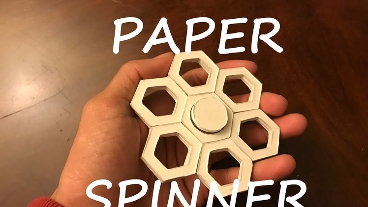 How To Make A Paper Fidget Spinner. Hand Spinner (SnowFlake Spinner)