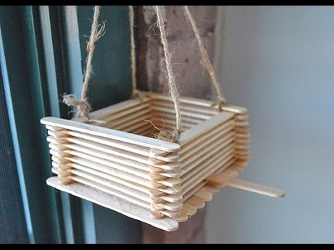 How to Make a Popsicle Stick Bird Feeder