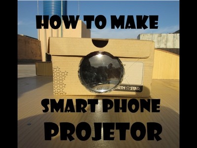 How to make a smart phone projector with a shoe box in 4 minutes (Tutorial)