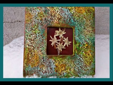 How to Make a Textured Picture Frame  #oopsadaisyhop