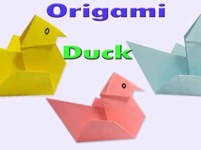 How to Make an Easy Origami Duck  -Paper Duck Tutorials-Paper Folding Duck Instruction
