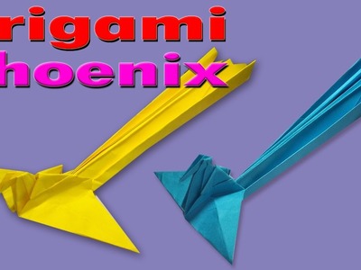 How to Make an Easy Origami Phoenix -Paper Phoenix Tutorials-Paper Folding Phoenix Instruction