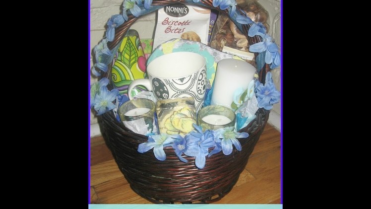 How to make an easy wedding gift basket. DIY gift baskets