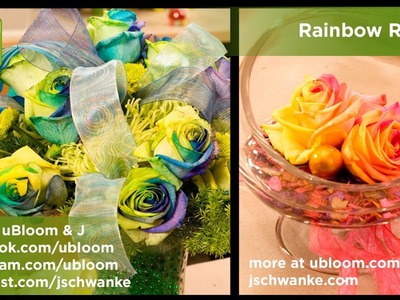How to Make Arrangements with Rainbow Roses!