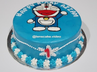 How to Make Birthday Cake Doraemon Easy - Cara Membuat Kue Ulang Tahun Doraemon Yang Mudah