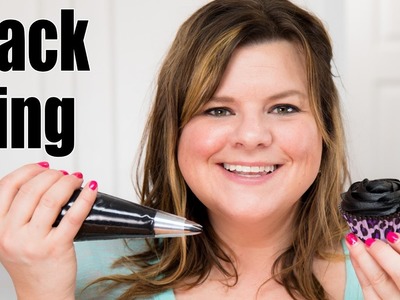 How to Make Black Icing. Black Buttercream Recipe for Cake Decorating: Tutorial from Jenn Johns