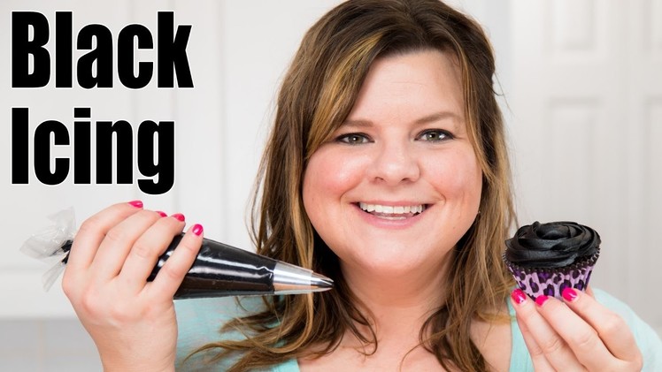 How to Make Black Icing. Black Buttercream Recipe for Cake Decorating: Tutorial from Jenn Johns