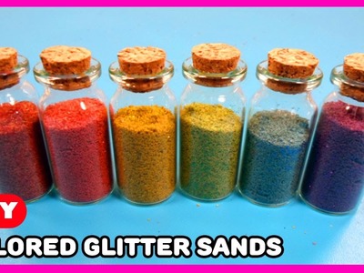 How to Make Colored Sand with Glitter and Tempera Paint | Learn Colors| MyToyVillage