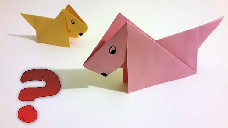 How To Make Cute Origami Dog ?