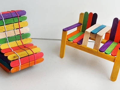 How to make Deck Chairs | Popsicle stick Crafts