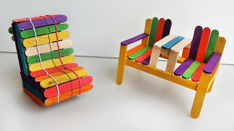 How to make Deck Chairs | Popsicle stick Crafts