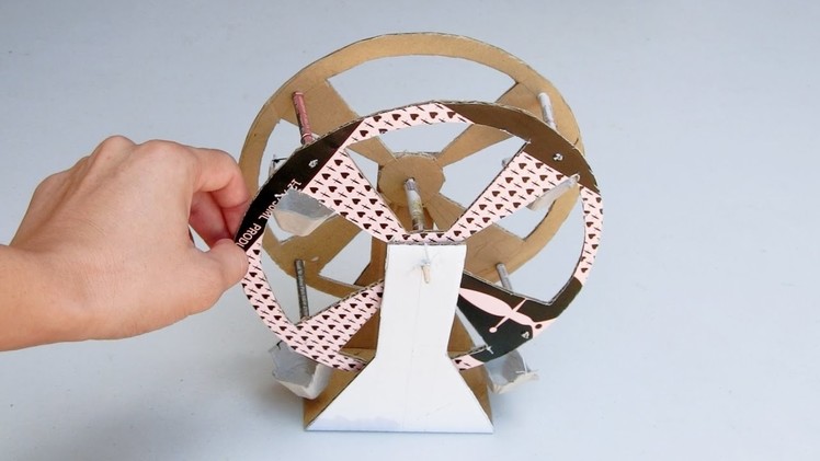 How to make Ferris Wheel from Cardboard: Playground Toys for kids