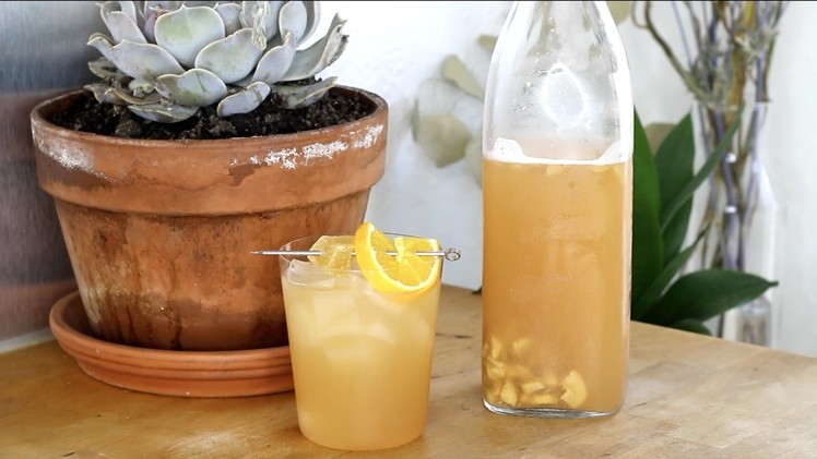 How to make fizzy flavored KOMBUCHA at home