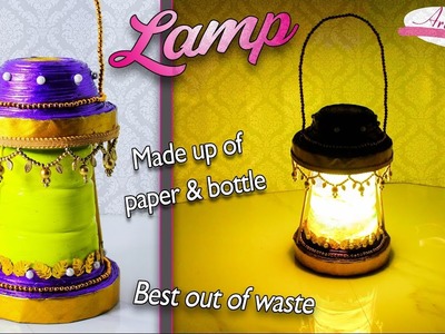 How to make lamp | table lamps  | Best out of waste | home decor |  Artkala 128