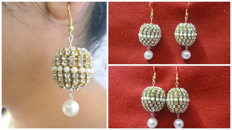 How to make latest designer bridal silk thread earrings at home I Creative Diaries