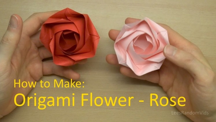 How to Make: Origami Flower - Rose