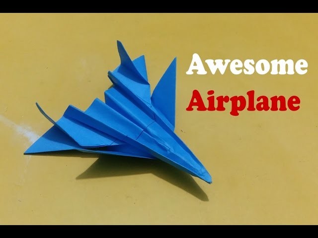 How to make paper airplanes for kids - Tutorial