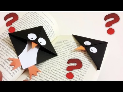 How To Make Paper Bookmark -  Cute Penguin